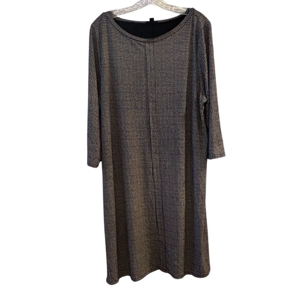 J. Jill Women's XL Geometric Print Knee Length Dress 3/4โ Sleeve Casual
